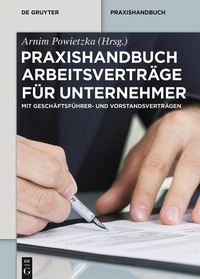 Cover image: Praxishandbuch Arbeitsverträge für Unternehmer 1st edition 9783110364002