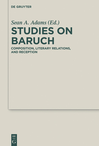Cover image: Studies on Baruch 1st edition 9783110362947