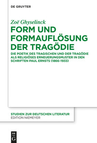 صورة الغلاف: Form und Formauflösung der Tragödie 1st edition 9783110371710