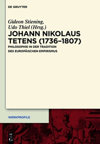 Cover image: Johann Nikolaus Tetens (1736–1807) 1st edition 9783110372373
