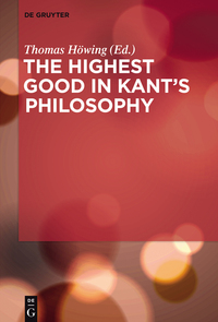 Cover image: The Highest Good in Kant’s Philosophy 1st edition 9783110374285