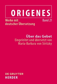 Cover image: Über das Gebet 1st edition 9783110375121