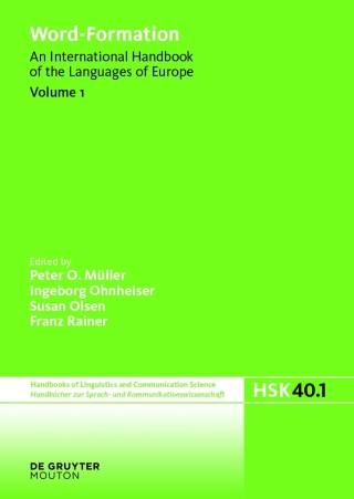 Cover image: Word-Formation 1st edition 9783110246247