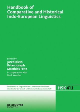 Imagen de portada: Handbook of Comparative and Historical Indo-European Linguistics 1st edition 9783110186147