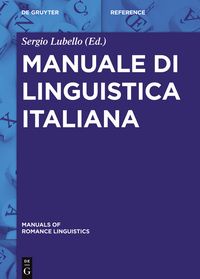 Immagine di copertina: Manuale di linguistica italiana 1st edition 9783110360363