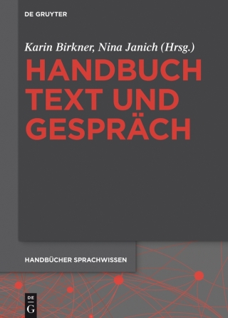 表紙画像: Handbuch Text und Gespräch 1st edition 9783110295726