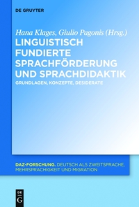 صورة الغلاف: Linguistisch fundierte Sprachförderung und Sprachdidaktik 1st edition 9783110355048