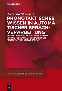 Imagen de portada: Phonotaktisches Wissen 1st edition 9783110352719