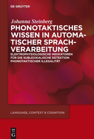 Cover image: Phonotaktisches Wissen 1st edition 9783110352719