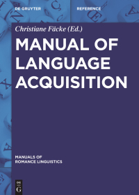 Cover image: Manual of Language Acquisition 1st edition 9783110302103