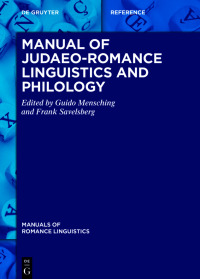 Imagen de portada: Manual of Judaeo-Romance Linguistics and Philology 1st edition 9783110302110