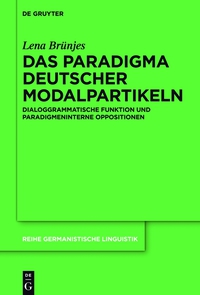 Cover image: Das Paradigma deutscher Modalpartikeln 1st edition 9783110375299
