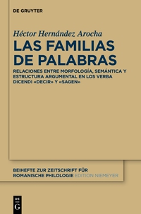 Omslagafbeelding: Las familias de palabras 1st edition 9783110370935