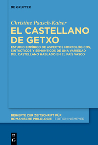 Cover image: El castellano de Getxo 1st edition 9783110370560