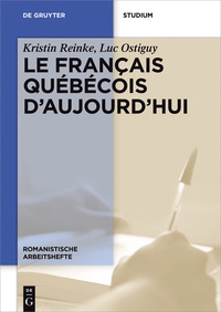 Cover image: Le français québécois d’aujourd’hui 1st edition 9783110349290