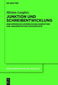 Imagen de portada: Junktion und Schreibentwicklung 1st edition 9783110357080