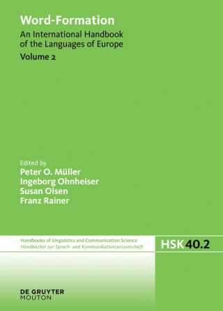 Cover image: Word-Formation 1st edition 9783110246261