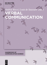 Cover image: Verbal Communication 1st edition 9783110255454