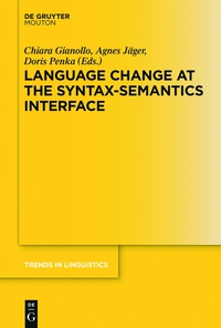 صورة الغلاف: Language Change at the Syntax-Semantics Interface 1st edition 9783110352177