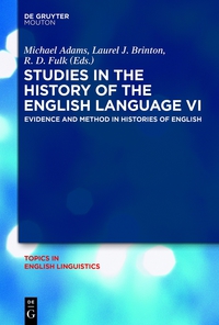 Cover image: Studies in the History of the English Language VI 1st edition 9783110345919