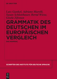 Titelbild: Grammatik des Deutschen im europäischen Vergleich 1st edition 9783110341355