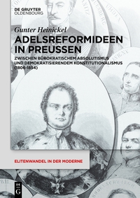 Imagen de portada: Adelsreformideen in Preußen 1st edition 9783050051604