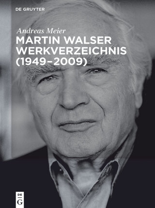 Cover image: Martin Walser Werkverzeichnis (1949-2009) 1st edition 9783110378719
