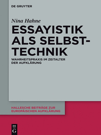 Titelbild: Essayistik als Selbsttechnik 1st edition 9783110378689