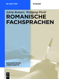 Imagen de portada: Romanische Fachsprachen 1st edition 9783110400403
