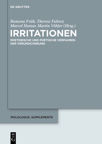 Imagen de portada: Irritationen 1st edition 9783110378177