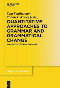 Imagen de portada: Quantitative Approaches to Grammar and Grammatical Change 1st edition 9783110401752