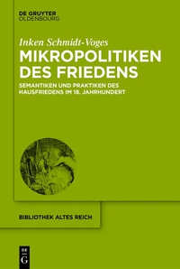 Cover image: Mikropolitiken des Friedens 1st edition 9783110402162