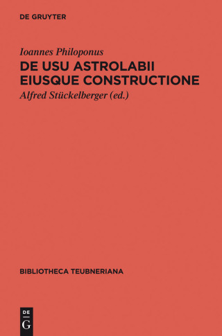 Imagen de portada: De usu astrolabii eiusque constructione / Über die Anwendung des Astrolabs und seine Anfertigung 1st edition 9783110402216