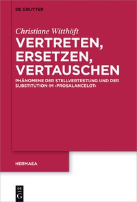 Imagen de portada: Vertreten, Ersetzen, Vertauschen 1st edition 9783110400786