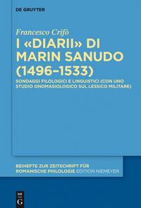Omslagafbeelding: I «Diarii» di Marin Sanudo (1496–1533) 1st edition 9783110404364