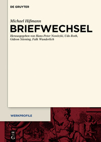 Cover image: Briefwechsel 1st edition 9783110407938
