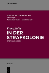Cover image: In der Strafkolonie 1st edition 9783110408836