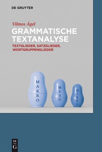 Imagen de portada: Grammatische Textanalyse 1st edition 9783110360905