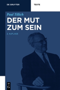 Imagen de portada: Der Mut zum Sein 2nd edition 9783110374322