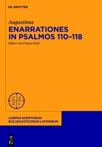 Imagen de portada: Enarrationes in Psalmos 110-118 1st edition 9783110411164
