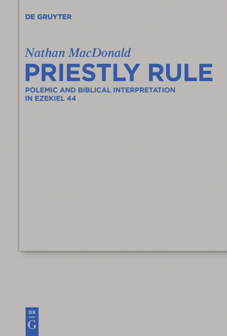 Cover image: Priestly Rule 1st edition 9783110410037