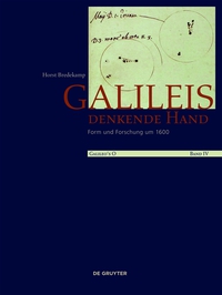 Imagen de portada: Galileis denkende Hand 1st edition 9783110414578