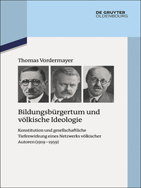 Imagen de portada: Bildungsbürgertum und völkische Ideologie 1st edition 9783110414752