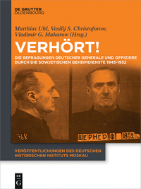 Imagen de portada: Verhört 1st edition 9783110416046