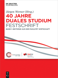 Omslagafbeelding: 40 Jahre Duales Studium. Festschrift 1st edition 9783110416053