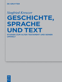 صورة الغلاف: Geschichte, Sprache und Text 1st edition 9783110417357