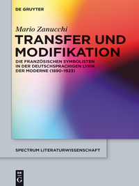 Cover image: Transfer und Modifikation 1st edition 9783110425192