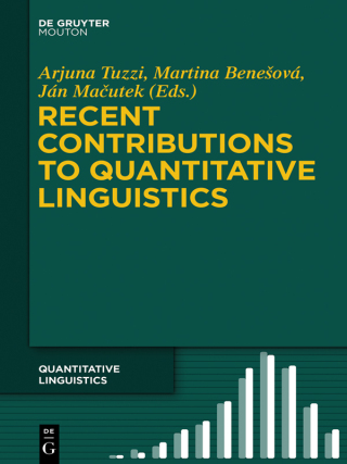 Cover image: Recent Contributions to Quantitative Linguistics 1st edition 9783110419870