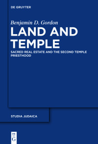 Cover image: Land and Temple 1st edition 9783110425468