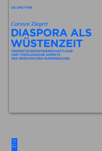 Cover image: Diaspora als Wüstenzeit 1st edition 9783110425024